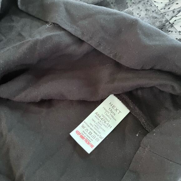 NEXT Girls Black Tiered Mesh Tulle Dress – Size 12-13 - Picture 9 of 10